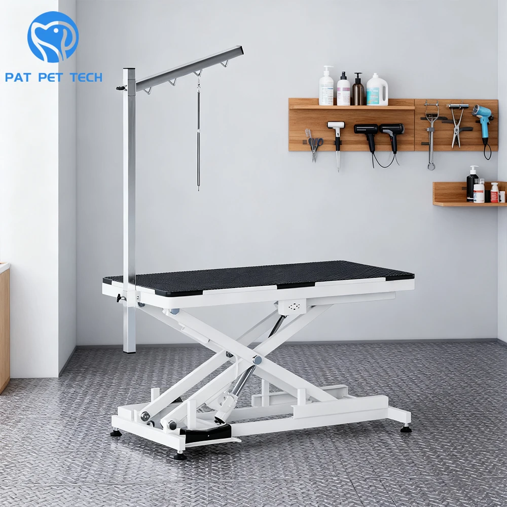 Small Large Dog Grooming Salon Height Adjustable Pet Grooming Table With Adjustable Arm
Small Large Dog Grooming Salon Height Adjustable Pet Grooming Table With Adjustable Arm