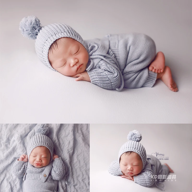 Baby Knit Costumes 2pcs/Set + Pom-Pom Hat Newborn Photography Outfit Baby Blue Soft Blanket Autumn Winter Warm Baby Clothing
Baby Knit Costumes 2pcs/Set + Pom-Pom Hat Newborn Photography Outfit Baby Blue Soft Blanket Autumn Winter Warm Baby Clothing