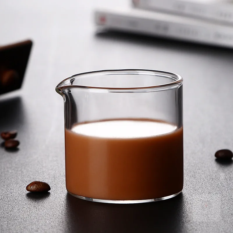 Clear Graduated Glass Measuring Cup Espresso Shot Glass 2oz Double Spouts Espresso Measuring Cup with handle Mini Milk Cup
Clear Graduated Glass Measuring Cup Espresso Shot Glass 2oz Double Spouts Espresso Measuring Cup with handle Mini Milk Cup