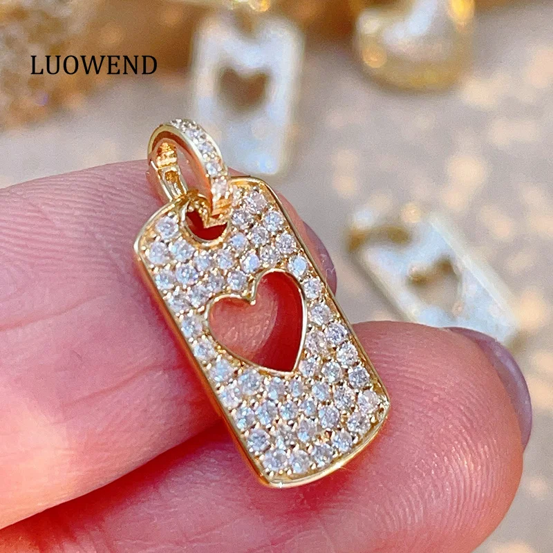 LUOWEND 100% подвеска из белого/желтого золота 18 карат, романтический элегантный стиль, ожерелье из настоящего натурального бриллианта, кулон для женщин, высокие ювелирные изделия
LUOWEND 100% подвеска из белого/желтого золота 18 карат, романтический элегантный стиль, ожерелье из настоящего натурального бриллианта, кулон для женщин, высокие ювелирные изделия