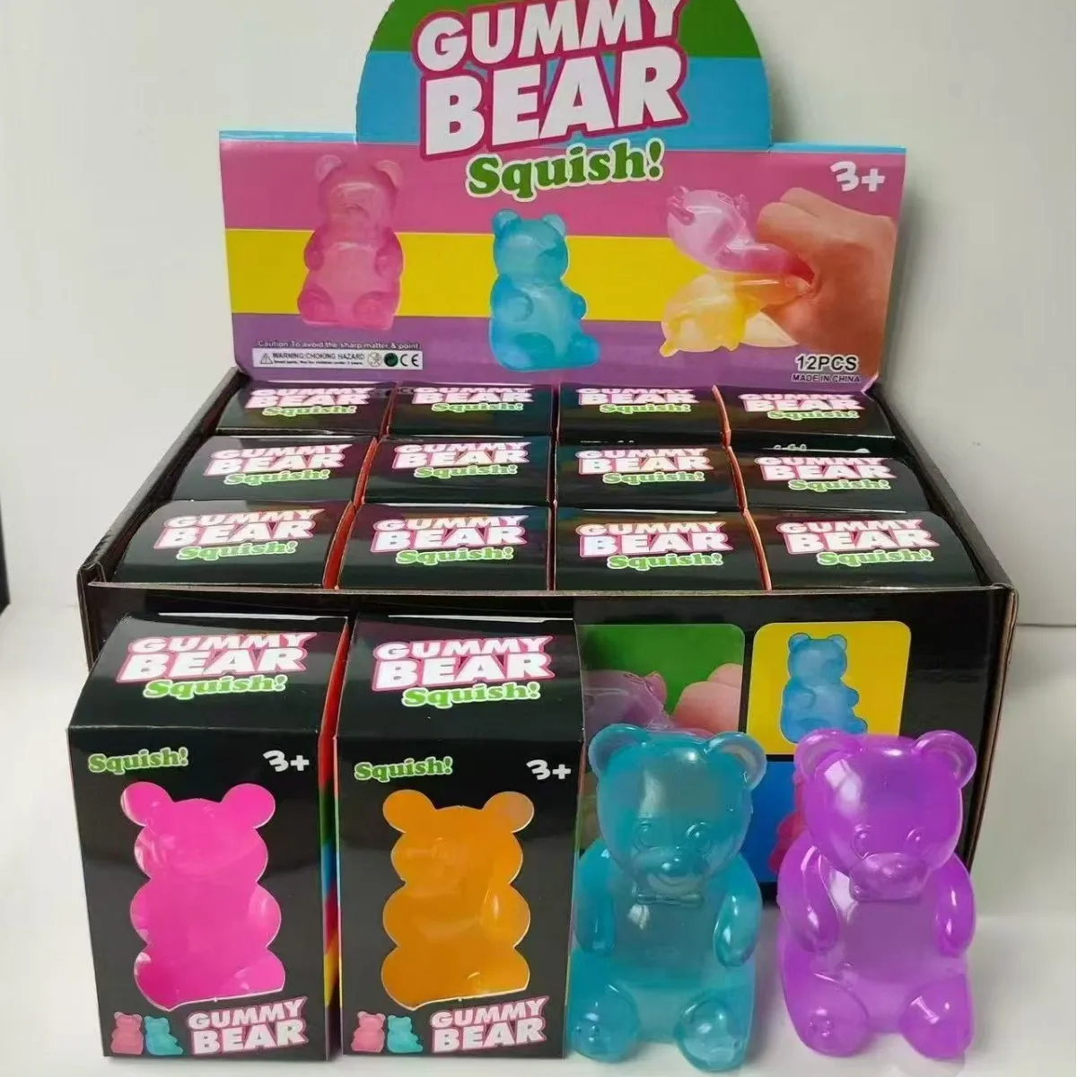 Мягкая прозрачная разноцветная игрушка-антистресс Gummy Bear Squishy с медленным восстановлением формы, идеальный подарок для взрослых
Мягкая прозрачная разноцветная игрушка-антистресс Gummy Bear Squishy с медленным восстановлением формы, идеальный подарок для взрослых
