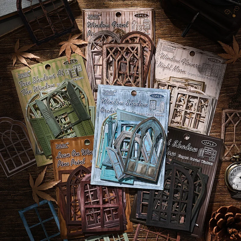 24sets/lot Memo Pads Material Paper Elegant Carved Window Junk Journal Scrapbooking paper Decoration stationery
24sets/lot Memo Pads Material Paper Elegant Carved Window Junk Journal Scrapbooking paper Decoration stationery