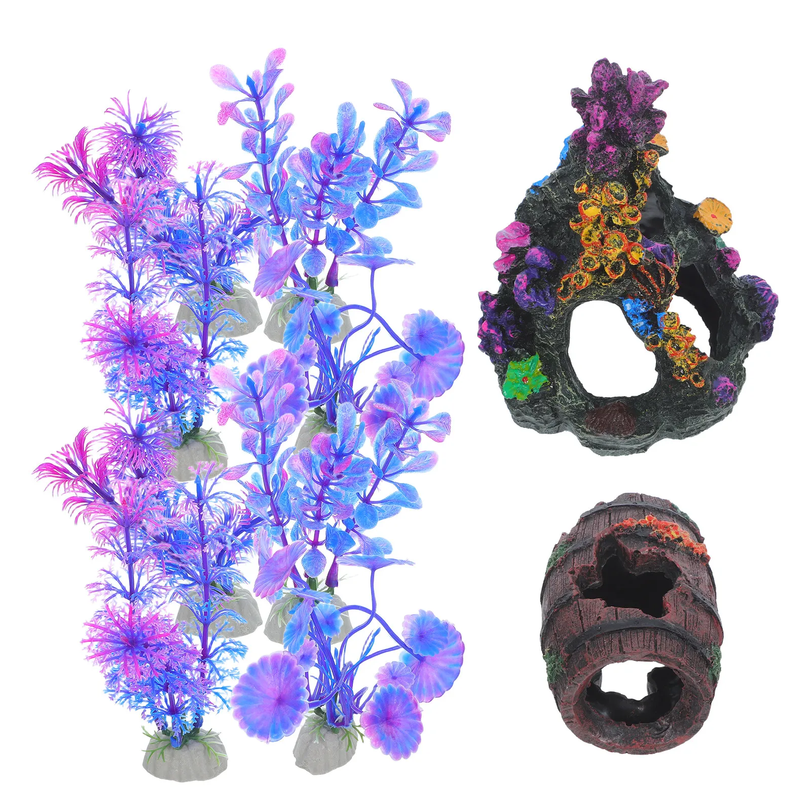 Aquarium Decorative Plants Fish Tank Decorations Cave Ornament for Betta Artificial Reef
Aquarium Decorative Plants Fish Tank Decorations Cave Ornament for Betta Artificial Reef