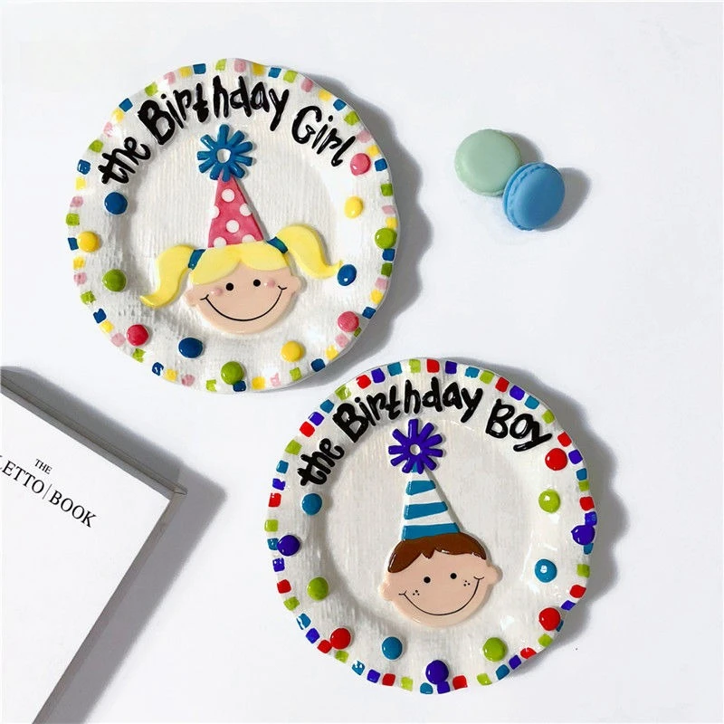 Diplomatic Trade Export Birthday Plate Memorial Plate/Boy and Girl Decoration Plate, Dining Plate, Breakfast Plate
Diplomatic Trade Export Birthday Plate Memorial Plate/Boy and Girl Decoration Plate, Dining Plate, Breakfast Plate