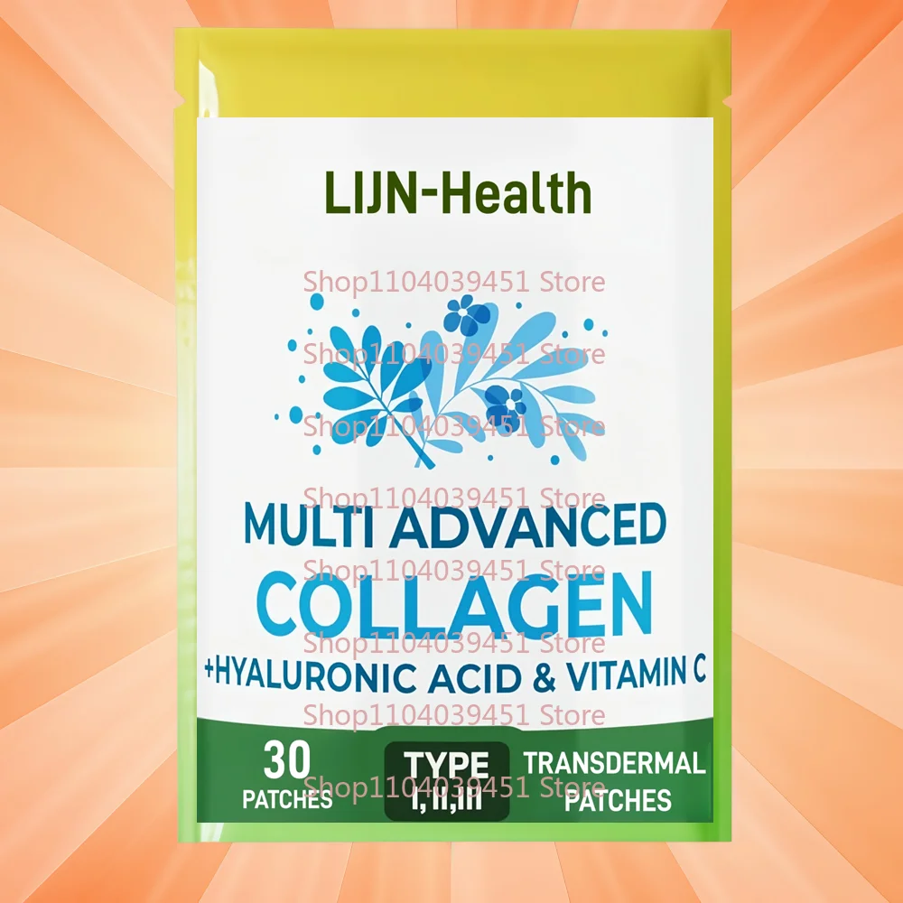 30 Patches Multi Collagen Transdermal Patches with Hyaluronic Acid + Vitamin C for Women and Men Support Skin, Wrinkles
30 Patches Multi Collagen Transdermal Patches with Hyaluronic Acid + Vitamin C for Women and Men Support Skin, Wrinkles