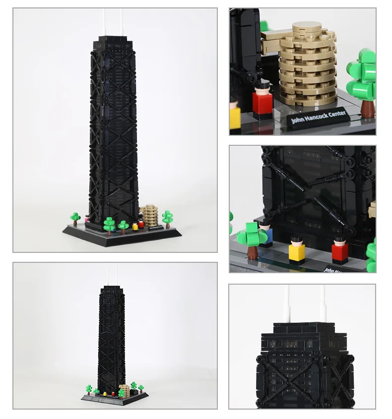 Creative United States Chicago Modern Architecture Model Building Block John Hancock Commercial Center Bricks Educational Toys
Creative United States Chicago Modern Architecture Model Building Block John Hancock Commercial Center Bricks Educational Toys