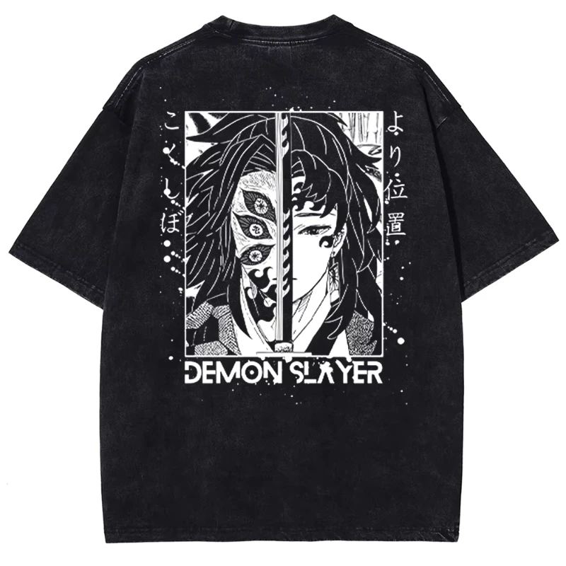Аниме Demon Slayer Tsugikuni Yoriichi Kokushibo, стираная футболка с принтом, мужские повседневные футболки в стиле манга, мужская футболка в стиле Харадзюку
Аниме Demon Slayer Tsugikuni Yoriichi Kokushibo, стираная футболка с принтом, мужские повседневные футболки в стиле манга, мужская футболка в стиле Харадзюку