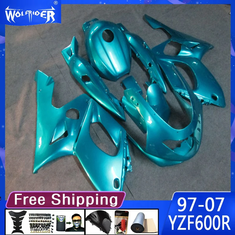 Motorcycle ABS plastic fairings for YZF600R 97-07 YZF600R 1997 - 2007 Motorbike blue black fairing Manufacturer Customize cover
Motorcycle ABS plastic fairings for YZF600R 97-07 YZF600R 1997 - 2007 Motorbike blue black fairing Manufacturer Customize cover