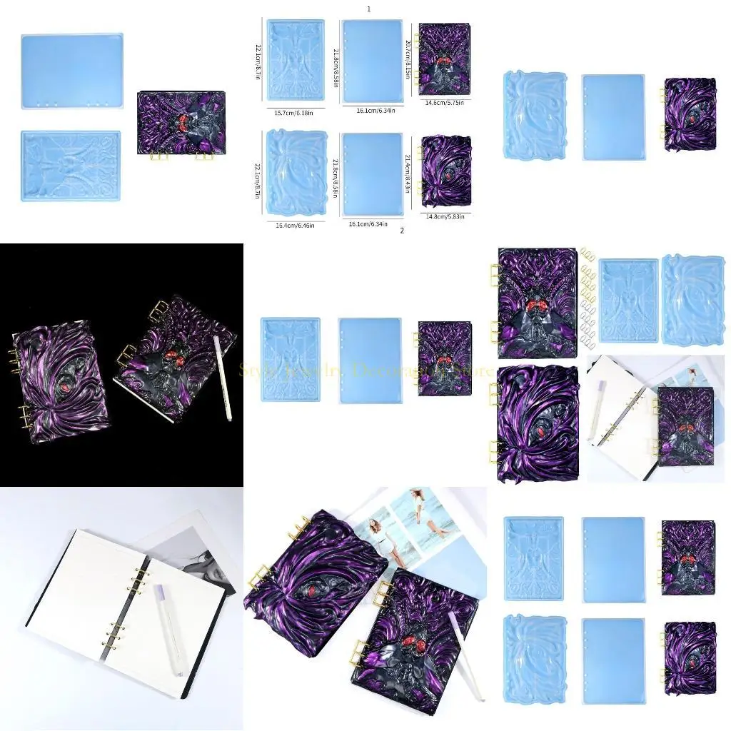 D46E Epoxy Resin Silicone Molds Loose Leaf Binder Rings DIY Notebook Cover Casting
D46E Epoxy Resin Silicone Molds Loose Leaf Binder Rings DIY Notebook Cover Casting