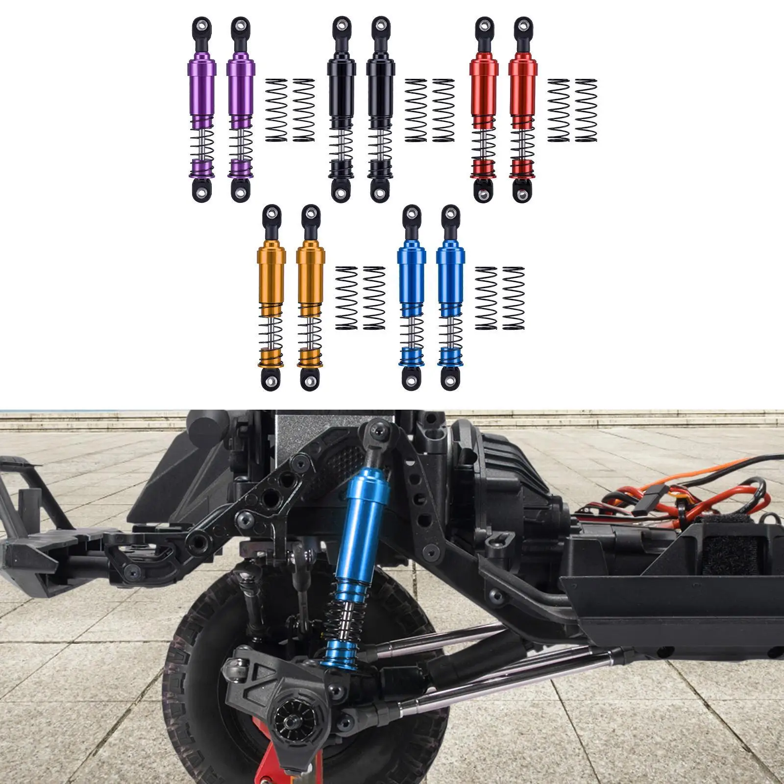 2Pcs 1:10 RC Car Shock Absorber,Metal Spring,Upgrades ,Replace Accessories RC Damper Spare Parts for RC Hobby Car Crawler
2Pcs 1:10 RC Car Shock Absorber,Metal Spring,Upgrades ,Replace Accessories RC Damper Spare Parts for RC Hobby Car Crawler