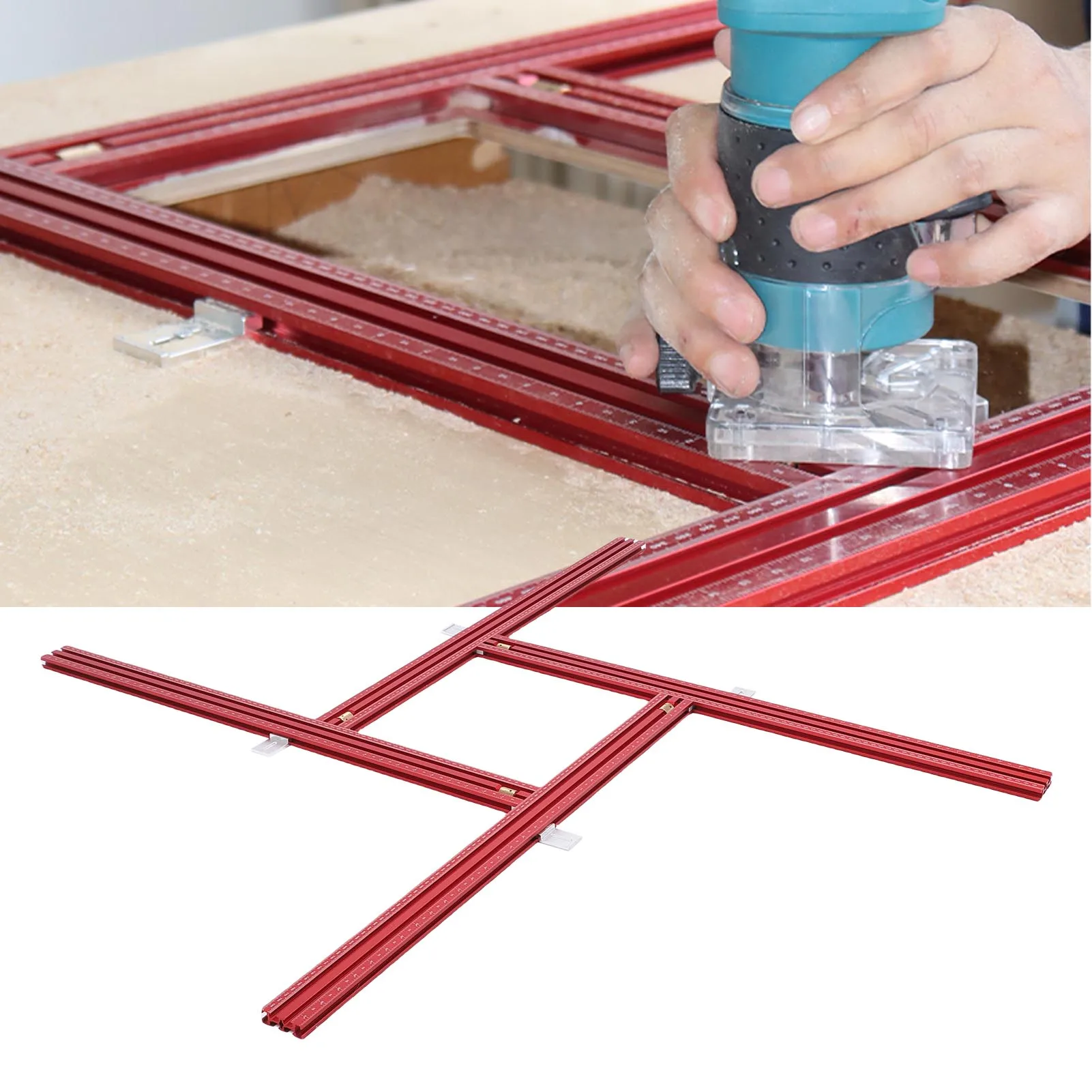Router Template Adjustable Router Template Aluminum Alloy 800mm Adjustable Frame Multifunctional Router Rail System
Router Template Adjustable Router Template Aluminum Alloy 800mm Adjustable Frame Multifunctional Router Rail System