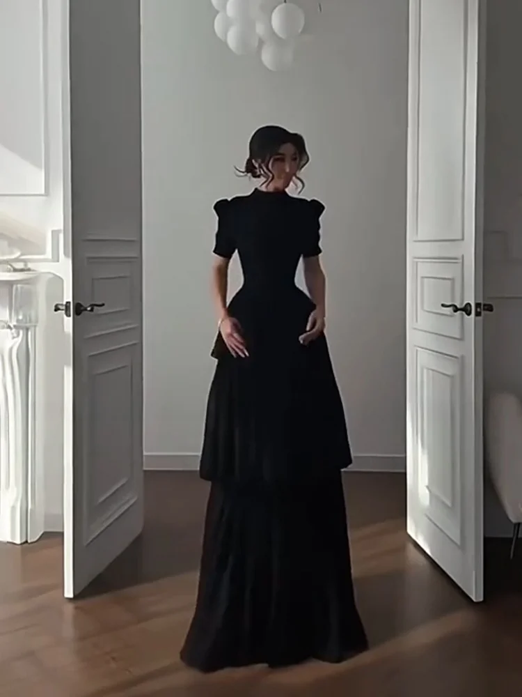 Elegant Multi-Layer Skirt Evening Gown Women's Spring Summer Slim Fit Long Dress High Waist A-Line French Style City Commute
Elegant Multi-Layer Skirt Evening Gown Women's Spring Summer Slim Fit Long Dress High Waist A-Line French Style City Commute