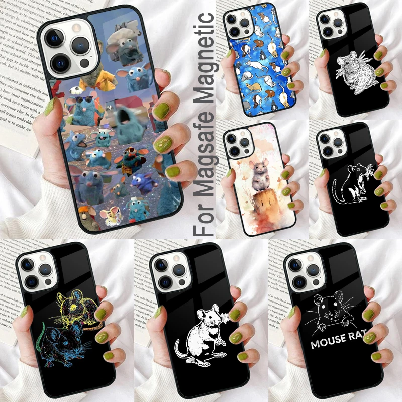 Mouse Rat Magnetic Soft Phone Case for iPhone 16 Promax 15 Pro 13 14 Plus 11 12 Mini MagSafe Coque
Mouse Rat Magnetic Soft Phone Case for iPhone 16 Promax 15 Pro 13 14 Plus 11 12 Mini MagSafe Coque