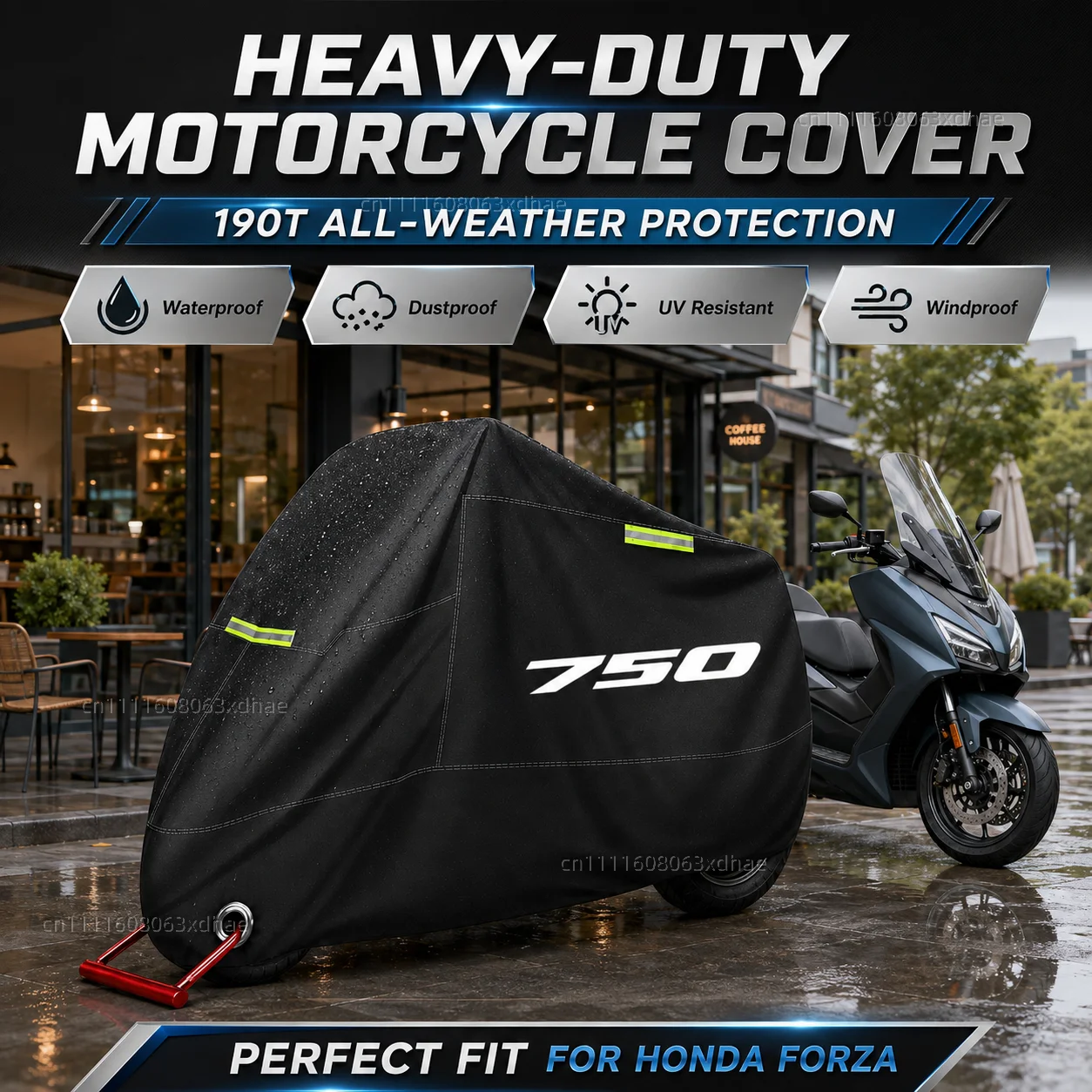 Premium Motorcycle Cover All Weather Dust Rain UV Protection 190T Oxford Cloth For For Honda X-ADV 750 XADV750 Forza 750
Premium Motorcycle Cover All Weather Dust Rain UV Protection 190T Oxford Cloth For For Honda X-ADV 750 XADV750 Forza 750