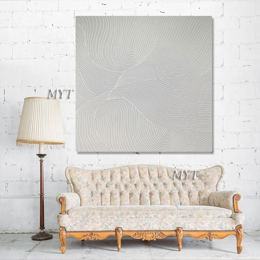 Large Wall Panel Latest Arrival White Texture Oil Painting Wall Decoration Accessories Art Canvas Picture Artwork Unframed
Large Wall Panel Latest Arrival White Texture Oil Painting Wall Decoration Accessories Art Canvas Picture Artwork Unframed