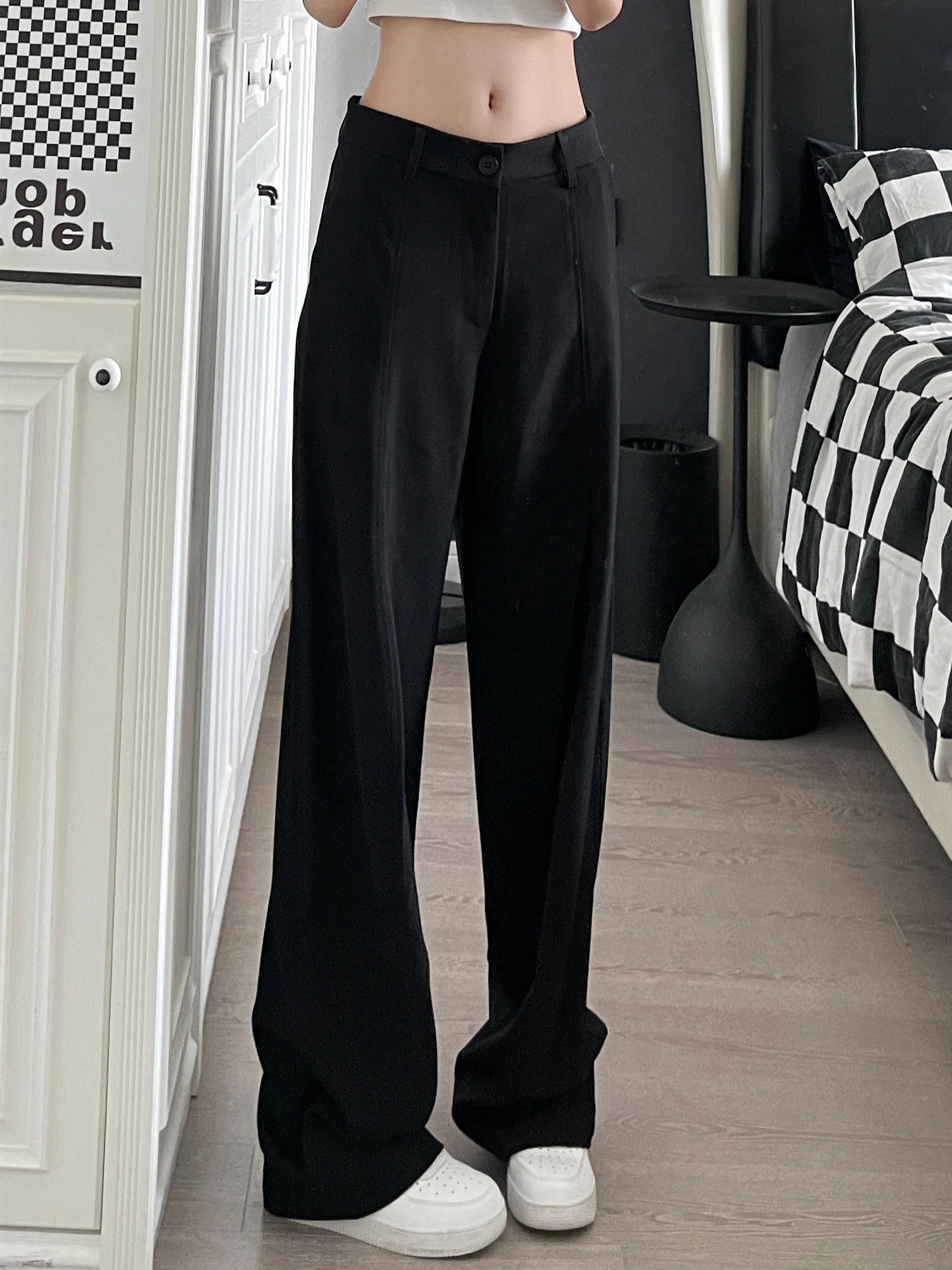 9002up American Casual Bla Straight Leg Pants New Sle Drapey Commute Loose High Street Trousers Youth Full Length Pants
9002up American Casual Bla Straight Leg Pants New Sle Drapey Commute Loose High Street Trousers Youth Full Length Pants