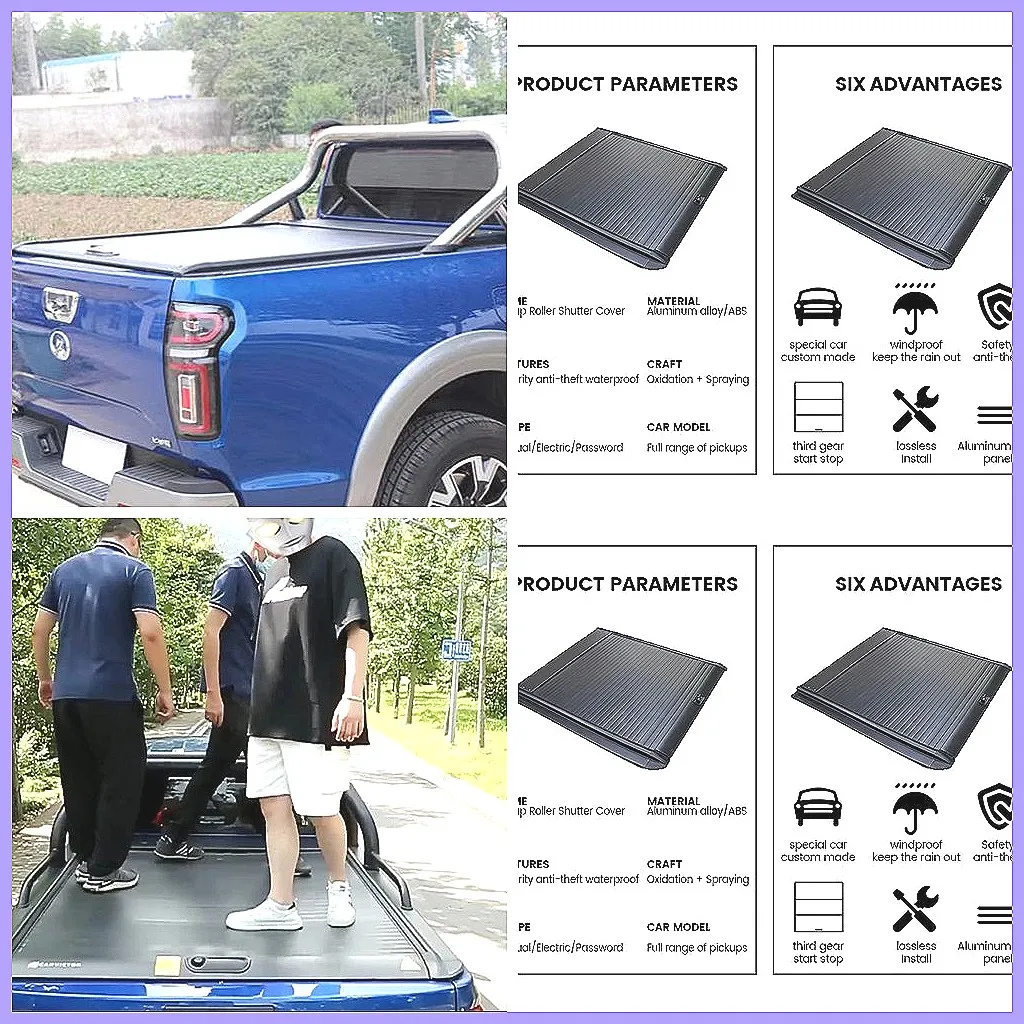 Roller Shutter Tonneau Cover for Hilux Ranger D-Max, Waterproof Hard Truck Bed Lid
Roller Shutter Tonneau Cover for Hilux Ranger D-Max, Waterproof Hard Truck Bed Lid