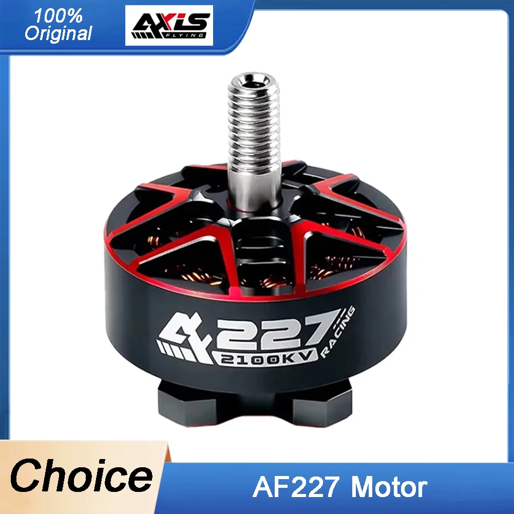 AxisFlying AF227 1960KV/2100KV/2150KV 6S Бесщеточный двигатель с валом 5 мм для профессионального FPV Freestyle/Competition/5-дюймового дрона
AxisFlying AF227 1960KV/2100KV/2150KV 6S Бесщеточный двигатель с валом 5 мм для профессионального FPV Freestyle/Competition/5-дюймового дрона