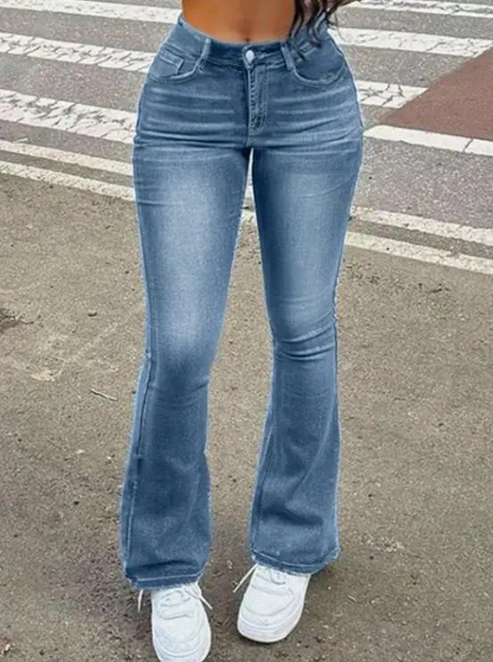 Summer New Elegant Fashionable Youthful Trend Solid Color Simple High Waist Slim Fit Versatile Women's Bell Bottom Pants Jeans
Summer New Elegant Fashionable Youthful Trend Solid Color Simple High Waist Slim Fit Versatile Women's Bell Bottom Pants Jeans