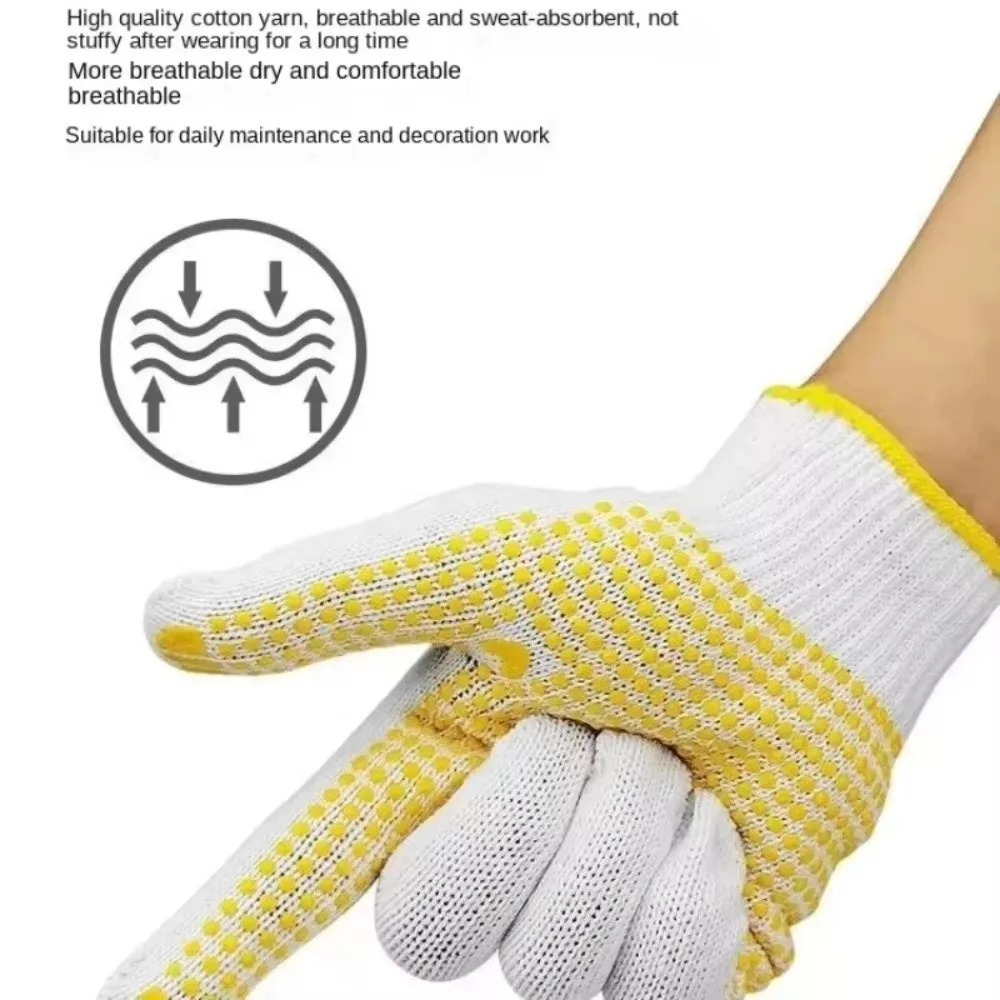 48PCS/24Pairs Wear-Resistant Work Gloves Cotton Material Rubber Coated Safety Gloves Thickened Comfortable Anti Slip Gloves
48PCS/24Pairs Wear-Resistant Work Gloves Cotton Material Rubber Coated Safety Gloves Thickened Comfortable Anti Slip Gloves