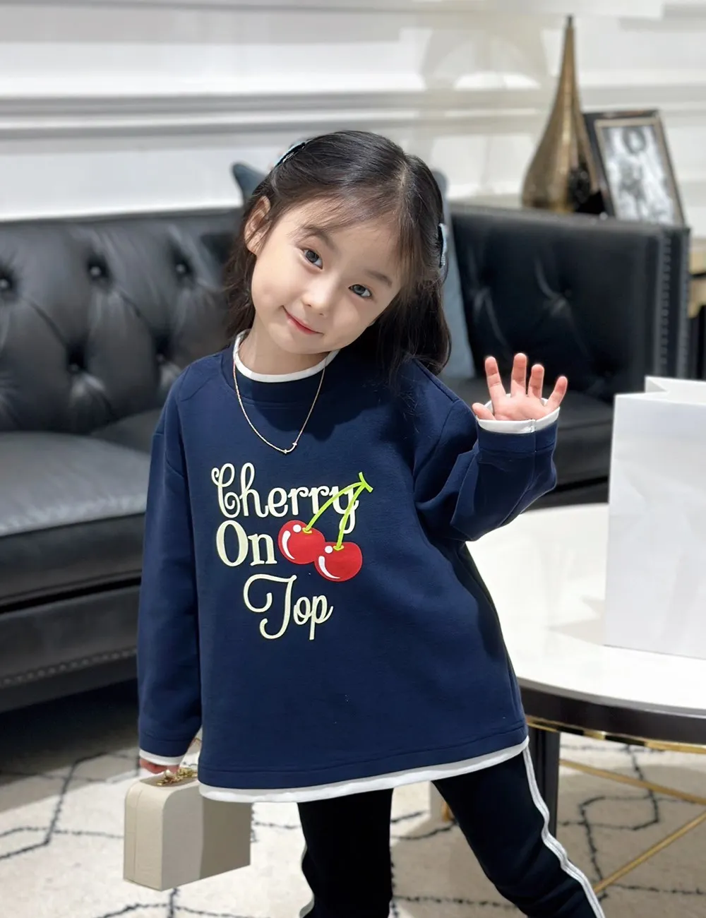 fall baby girls clothes kids tops soft baby Sweatshirt Round neck patchwork cherry pattern letter printed casual pullover
fall baby girls clothes kids tops soft baby Sweatshirt Round neck patchwork cherry pattern letter printed casual pullover