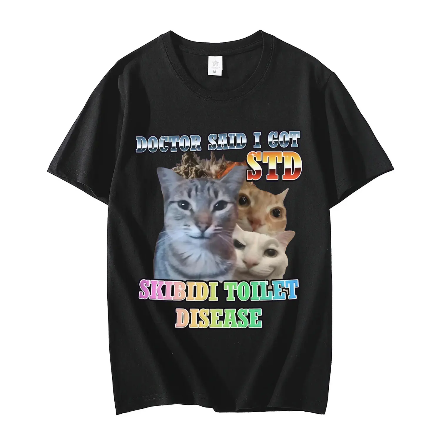 Skibidi Toilet Disease Funny Cat Meme T-shirt Harajuku Y2k Clothing Short Sleeve T-shirts Men Women Casual Fashion Loose T Shirt
Skibidi Toilet Disease Funny Cat Meme T-shirt Harajuku Y2k Clothing Short Sleeve T-shirts Men Women Casual Fashion Loose T Shirt