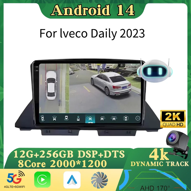 Android 14 Car Radio For Iveco Daily 2023 QLED Screen Android Auto GPS Navigation Multimedia Video Player 5G WIFI Carplay DSP
Android 14 Car Radio For Iveco Daily 2023 QLED Screen Android Auto GPS Navigation Multimedia Video Player 5G WIFI Carplay DSP