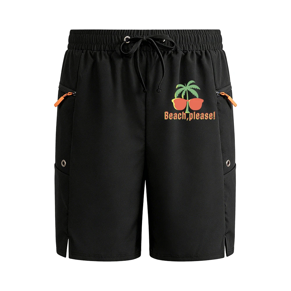 Men's Trendy Printed Beach Shorts With Zipper Pockets Casual Quick Drying Drawstring Shorts For Summer Fitness And Training
Men's Trendy Printed Beach Shorts With Zipper Pockets Casual Quick Drying Drawstring Shorts For Summer Fitness And Training