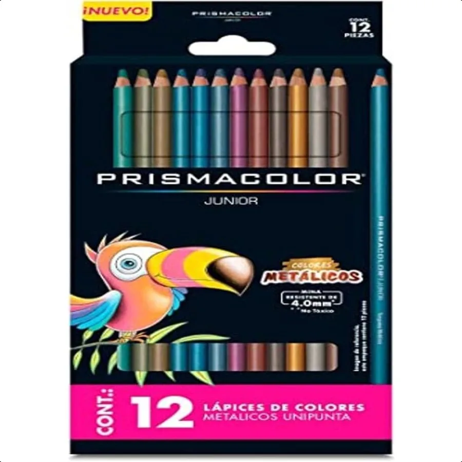 Набор металлических цветных карандашей. Набор из 12 шт. Metallic Colors Junior, 4,0 мм.
Набор металлических цветных карандашей. Набор из 12 шт. Metallic Colors Junior, 4,0 мм.