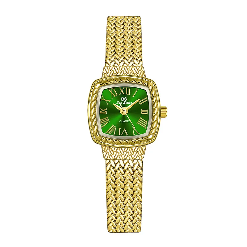 Luxury Ear of Wheat Strap Simple Square Rhinestone Women's Wristwatch Waterproof Stainless Steel Quartz Small Gold Watch Reloj
Luxury Ear of Wheat Strap Simple Square Rhinestone Women's Wristwatch Waterproof Stainless Steel Quartz Small Gold Watch Reloj