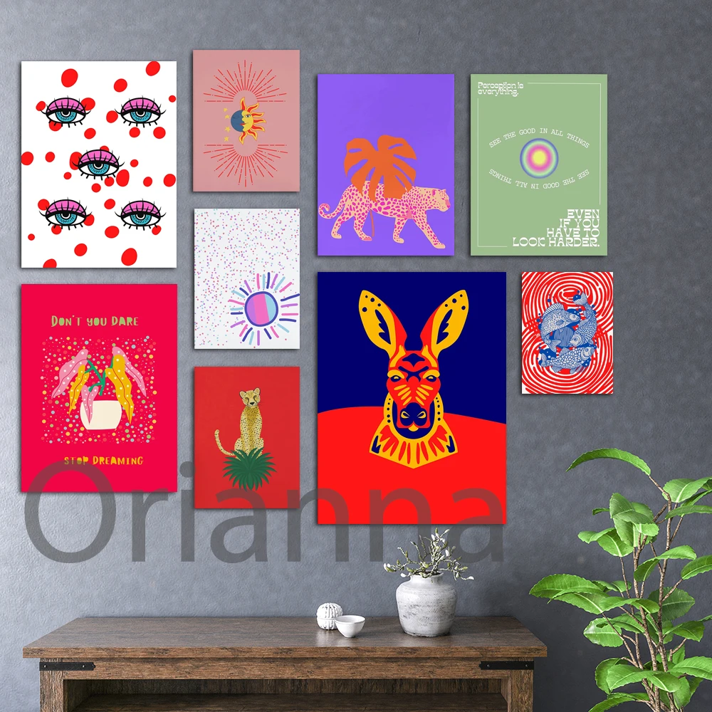 Home Decor Prints Aura Kangaroo Boho Cheetah Canvas Painting Watercolor Funny Poster Modern Nordic Pop Wall Art For Living Room
Home Decor Prints Aura Kangaroo Boho Cheetah Canvas Painting Watercolor Funny Poster Modern Nordic Pop Wall Art For Living Room