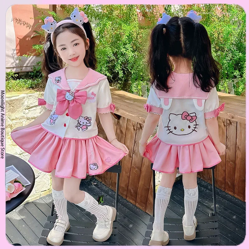 Sanrio HelloKitty, детская плиссированная юбка в академическом стиле для косплея, одежда принцессы для девочек, новая детская форма JK, подарки на Хэллоуин
Sanrio HelloKitty, детская плиссированная юбка в академическом стиле для косплея, одежда принцессы для девочек, новая детская форма JK, подарки на Хэллоуин