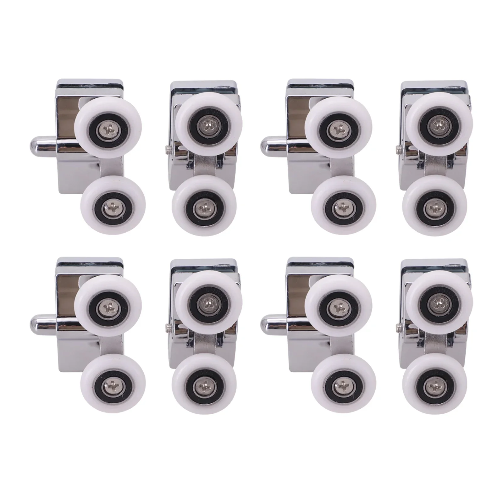 1 Set Of 8 Fixing Pulleys For Doors Twin Shower Screen Door Rollers/Runners/Wheel Top & Bottom 23mm Replacement (4 Up + 4 Down)
1 Set Of 8 Fixing Pulleys For Doors Twin Shower Screen Door Rollers/Runners/Wheel Top & Bottom 23mm Replacement (4 Up + 4 Down)