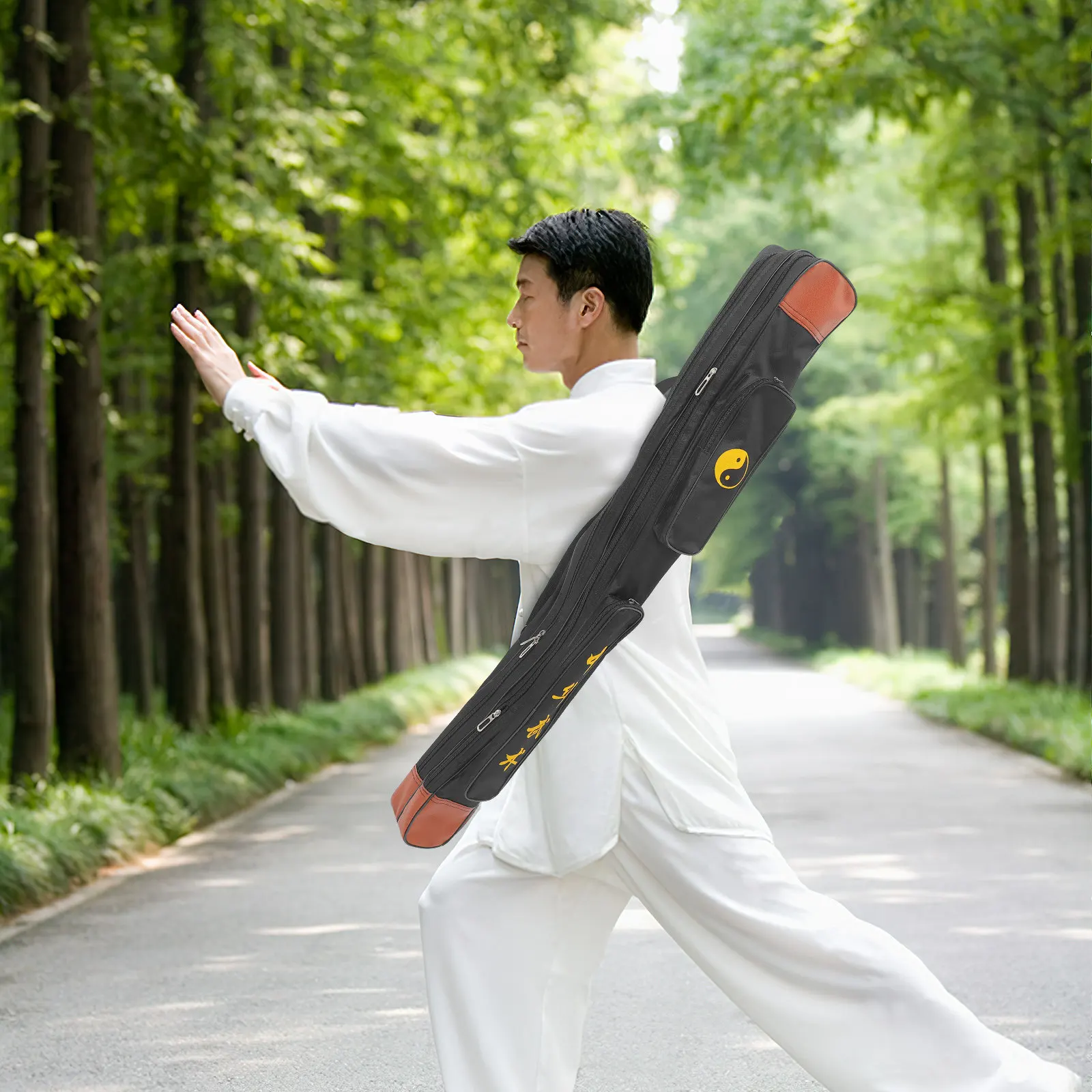 Double Layer Sword Carry Pouch Heavy Duty Construction Portable Storage for Japanese Chinese Martial Arts
Double Layer Sword Carry Pouch Heavy Duty Construction Portable Storage for Japanese Chinese Martial Arts