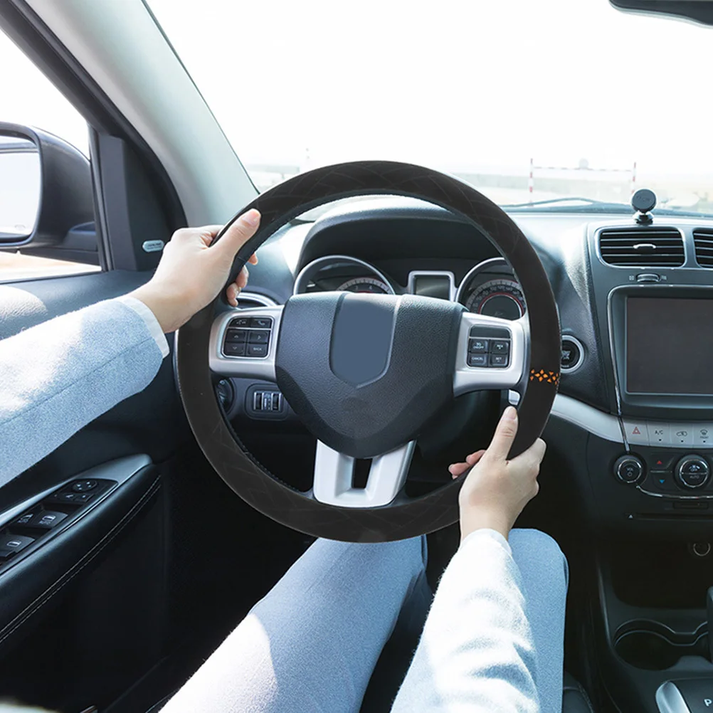 2Pcs Car Steering Wheel Cover Gentle Feel Good Workmanship Durable Protection Easy to Install and Remove Steering Wheel Cover
2Pcs Car Steering Wheel Cover Gentle Feel Good Workmanship Durable Protection Easy to Install and Remove Steering Wheel Cover