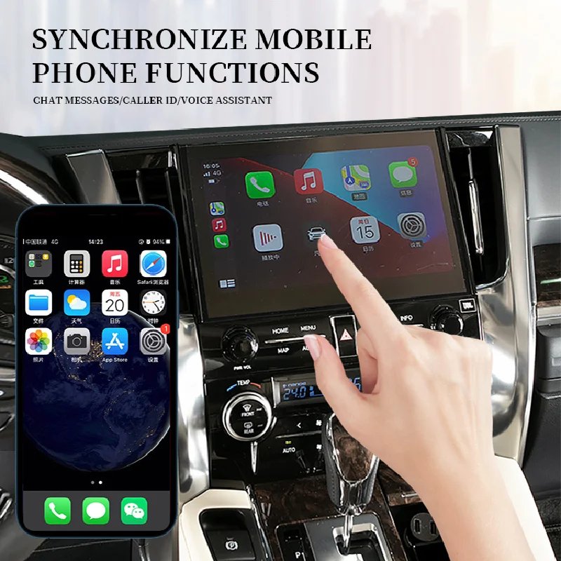 Portable Wireless CarPlay Android Auto Adapter Accessories for Toyota Alphard Vellfire 30 35 Series AGH30 AGH35
Portable Wireless CarPlay Android Auto Adapter Accessories for Toyota Alphard Vellfire 30 35 Series AGH30 AGH35