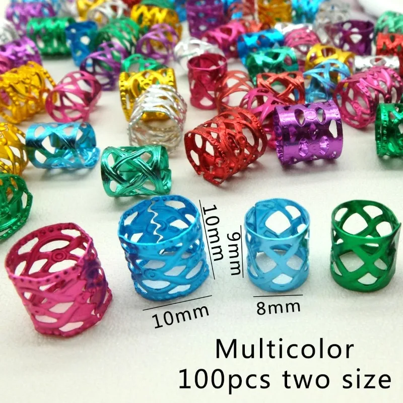 100pcs Colorful Hair Rings Metal Ear Cuffs Dreadlock Hair Rings Boho Braid Hair Accessories Trendy Decor for Women Daily Party
100pcs Colorful Hair Rings Metal Ear Cuffs Dreadlock Hair Rings Boho Braid Hair Accessories Trendy Decor for Women Daily Party