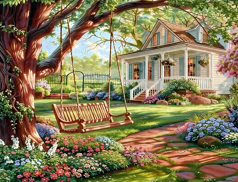 2D Flat 1 Box of 500/1000/1200/2000PCS Puzzle for Adult Garden swing Jigsaw Both Challenging and Fun Home Decoration
2D Flat 1 Box of 500/1000/1200/2000PCS Puzzle for Adult Garden swing Jigsaw Both Challenging and Fun Home Decoration