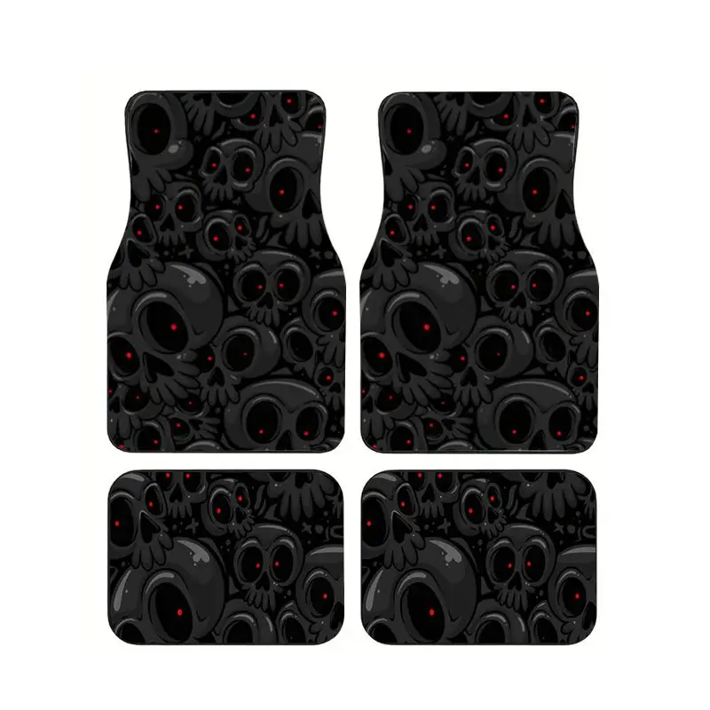 Black Red Eye Skull Pattern Car Floor Mats 4PCS Set Auto Interior Accessorie Non-Slip Universal Fit Carpet Durable Protection
Black Red Eye Skull Pattern Car Floor Mats 4PCS Set Auto Interior Accessorie Non-Slip Universal Fit Carpet Durable Protection
