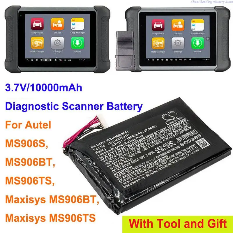 Аккумулятор диагностического сканера на 10000 мАч для Autel Maxisys MS906BT, Maxisys MS906TS, MS906S, MS906BT, MS906TS
Аккумулятор диагностического сканера на 10000 мАч для Autel Maxisys MS906BT, Maxisys MS906TS, MS906S, MS906BT, MS906TS