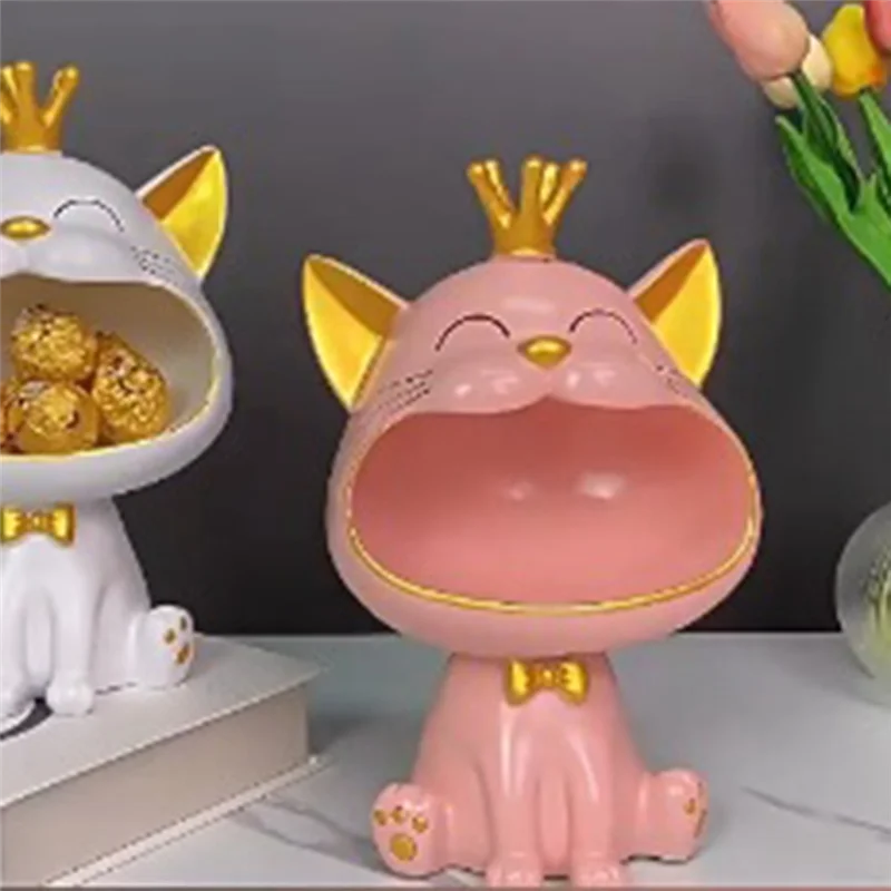 A29M-Laughing Cats Statue Key Bowl For Entryway Table Storage Bowl Tray Big Mouth Cats Storage Box Statue Cats Organizer
A29M-Laughing Cats Statue Key Bowl For Entryway Table Storage Bowl Tray Big Mouth Cats Storage Box Statue Cats Organizer