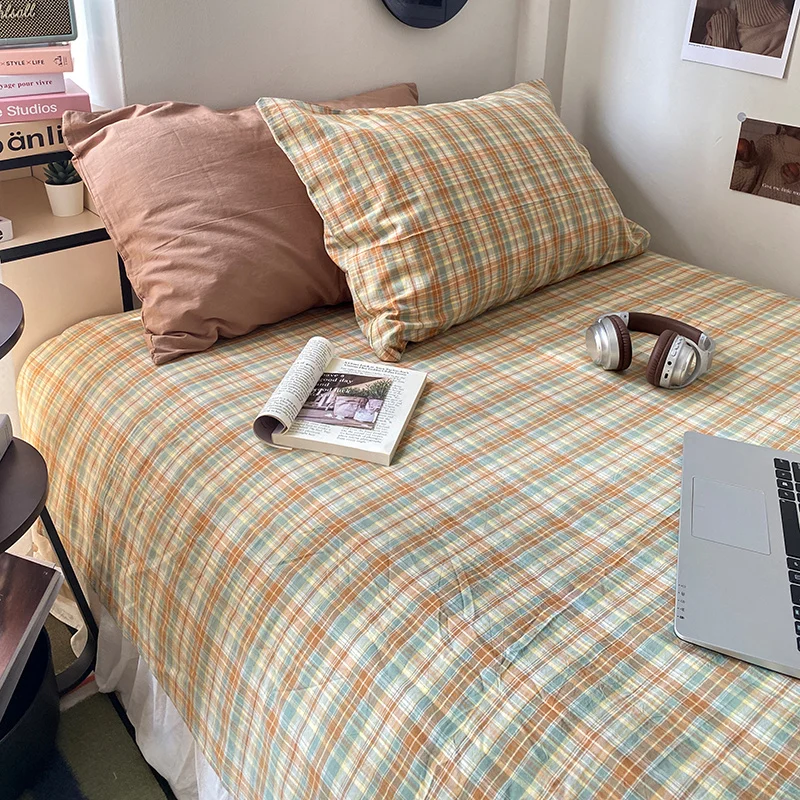 100% Cotton Flat Sheet Yarn Dyed Bed Linen Adults Kids Room Bedsheets Skin-friendly Sheets drap de lit (Pillowcase Need Order)
100% Cotton Flat Sheet Yarn Dyed Bed Linen Adults Kids Room Bedsheets Skin-friendly Sheets drap de lit (Pillowcase Need Order)