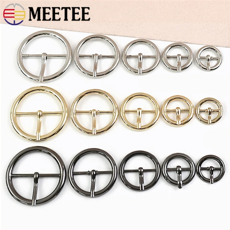 10Pcs Meetee 15-38mm Round Metal Pin Buckle for Women Belt Adjuster Clasp Clothes Shoes Buckles Bag Strap Slider Hook Hardware
10Pcs Meetee 15-38mm Round Metal Pin Buckle for Women Belt Adjuster Clasp Clothes Shoes Buckles Bag Strap Slider Hook Hardware