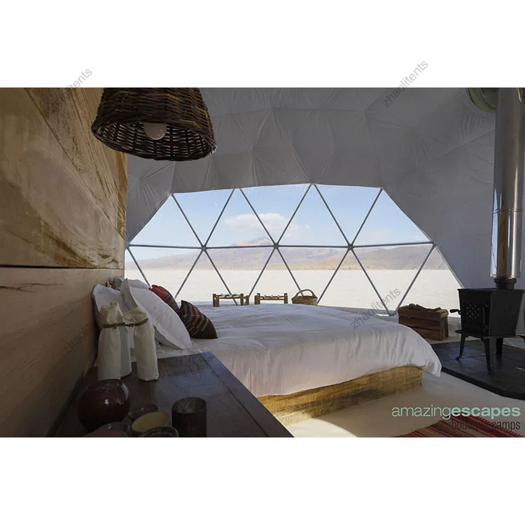 High Quality Outdoor Hotel Dome Tent Double Layers Fireproof Frame Tent Width 5m for Resort Camping Parties Glamping
High Quality Outdoor Hotel Dome Tent Double Layers Fireproof Frame Tent Width 5m for Resort Camping Parties Glamping