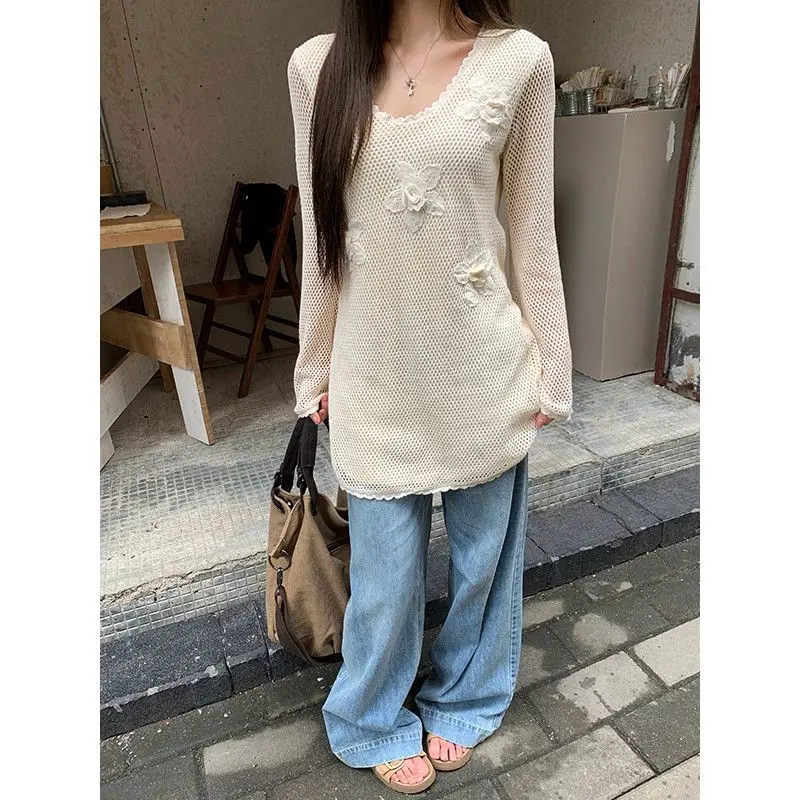 Hollow Knitted Dress Summer Lazy Loose Slimming Skirt Flower Simple Short Skirt Woman
Hollow Knitted Dress Summer Lazy Loose Slimming Skirt Flower Simple Short Skirt Woman