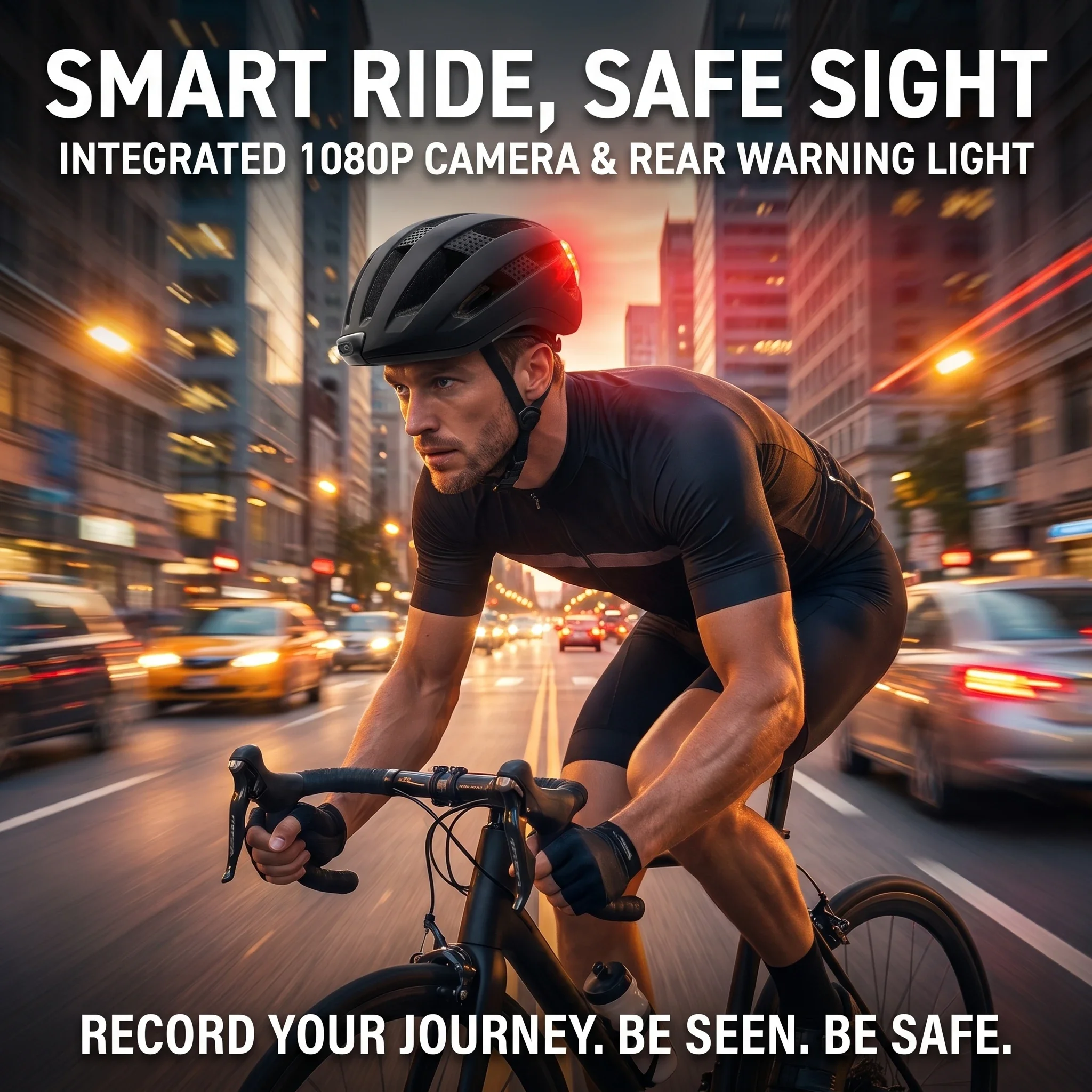 Smart Bike Helmet with Cameras Dual HD Front Video Recorder for Ebike & Electric Scooter Action Cam Cycing Helmet CPSC Certified
Smart Bike Helmet with Cameras Dual HD Front Video Recorder for Ebike & Electric Scooter Action Cam Cycing Helmet CPSC Certified