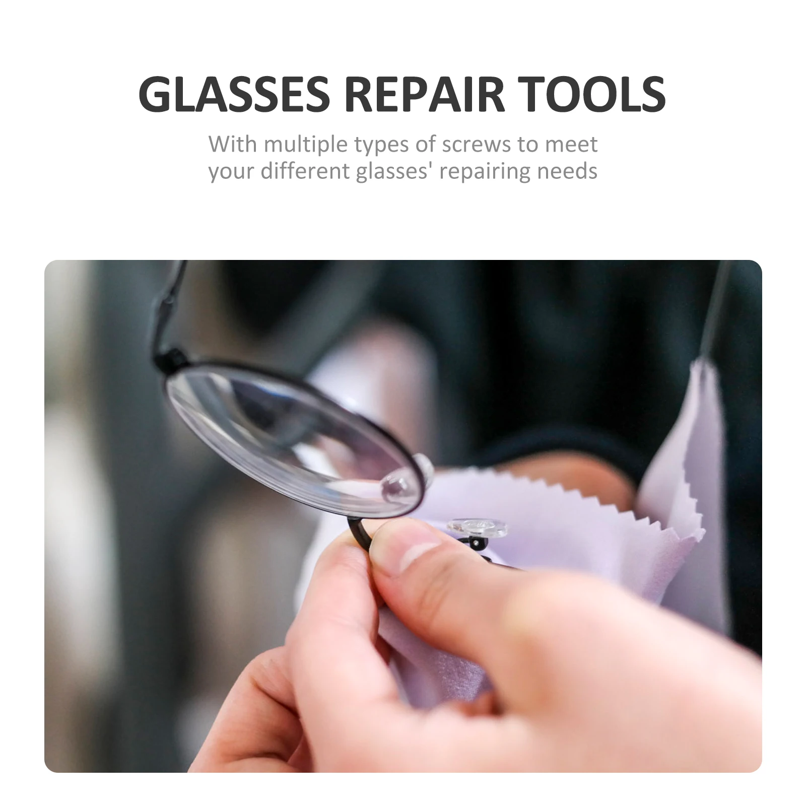 1Set Professional Eyeglass Repair Kit Durable Stainless Steel Tools Multiple Screws Silver Eyeglass Repair Kit
1Set Professional Eyeglass Repair Kit Durable Stainless Steel Tools Multiple Screws Silver Eyeglass Repair Kit