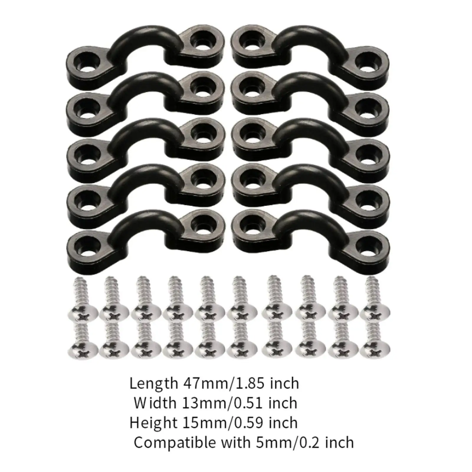 Kayak Pad Eye Kit Easy Install Nylon Deck Rings with Stainless Screws for Fishing Kayak Boat Use
Kayak Pad Eye Kit Easy Install Nylon Deck Rings with Stainless Screws for Fishing Kayak Boat Use