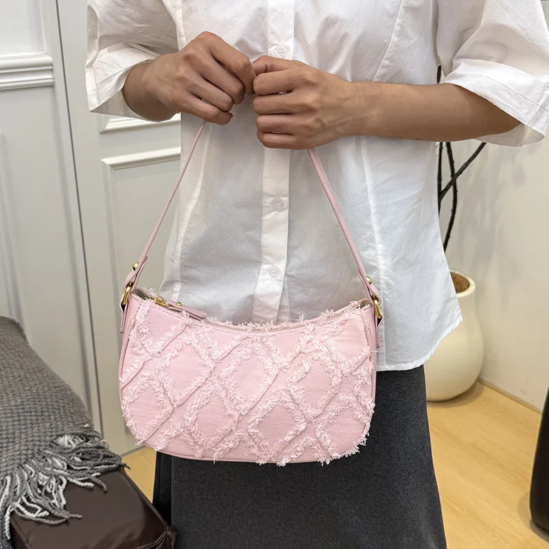 2025 Women's Denim Messenger Bag - High-End Rhombus Pattern Shoulder Bag Fashion Versatile Underarm Crossbody Purse
2025 Women's Denim Messenger Bag - High-End Rhombus Pattern Shoulder Bag Fashion Versatile Underarm Crossbody Purse