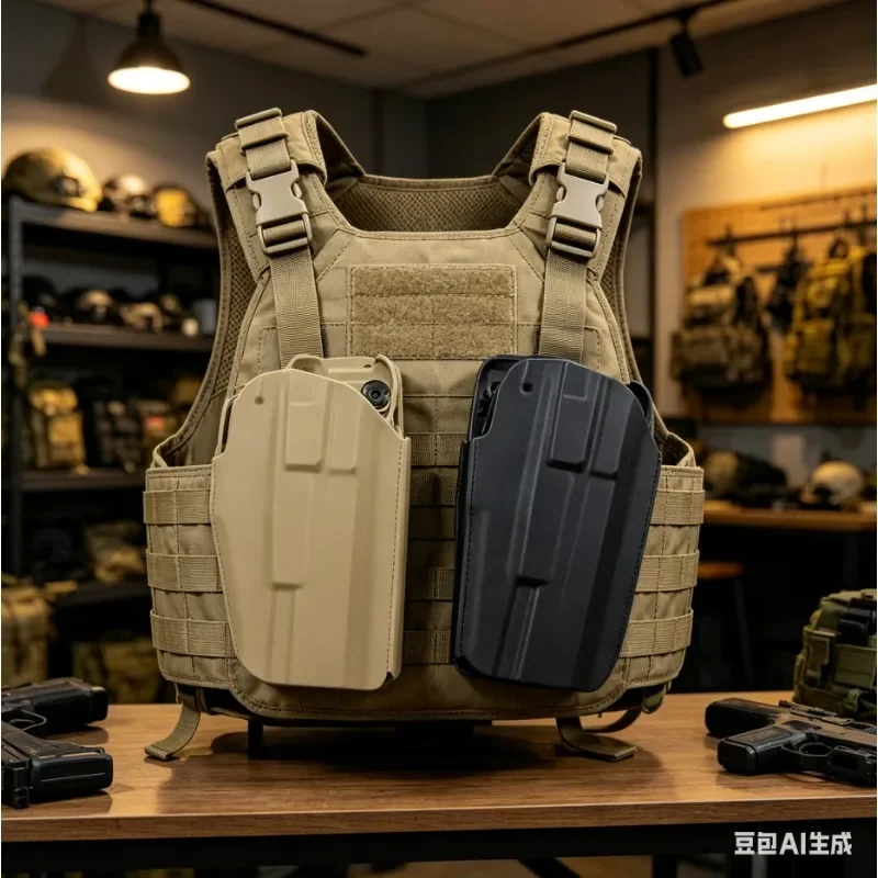 579 Quick Draw Holster, Outdoor Tactical Waist Holster, Fit G17 M92 1911 P226, Fast Pull Carry Case
579 Quick Draw Holster, Outdoor Tactical Waist Holster, Fit G17 M92 1911 P226, Fast Pull Carry Case